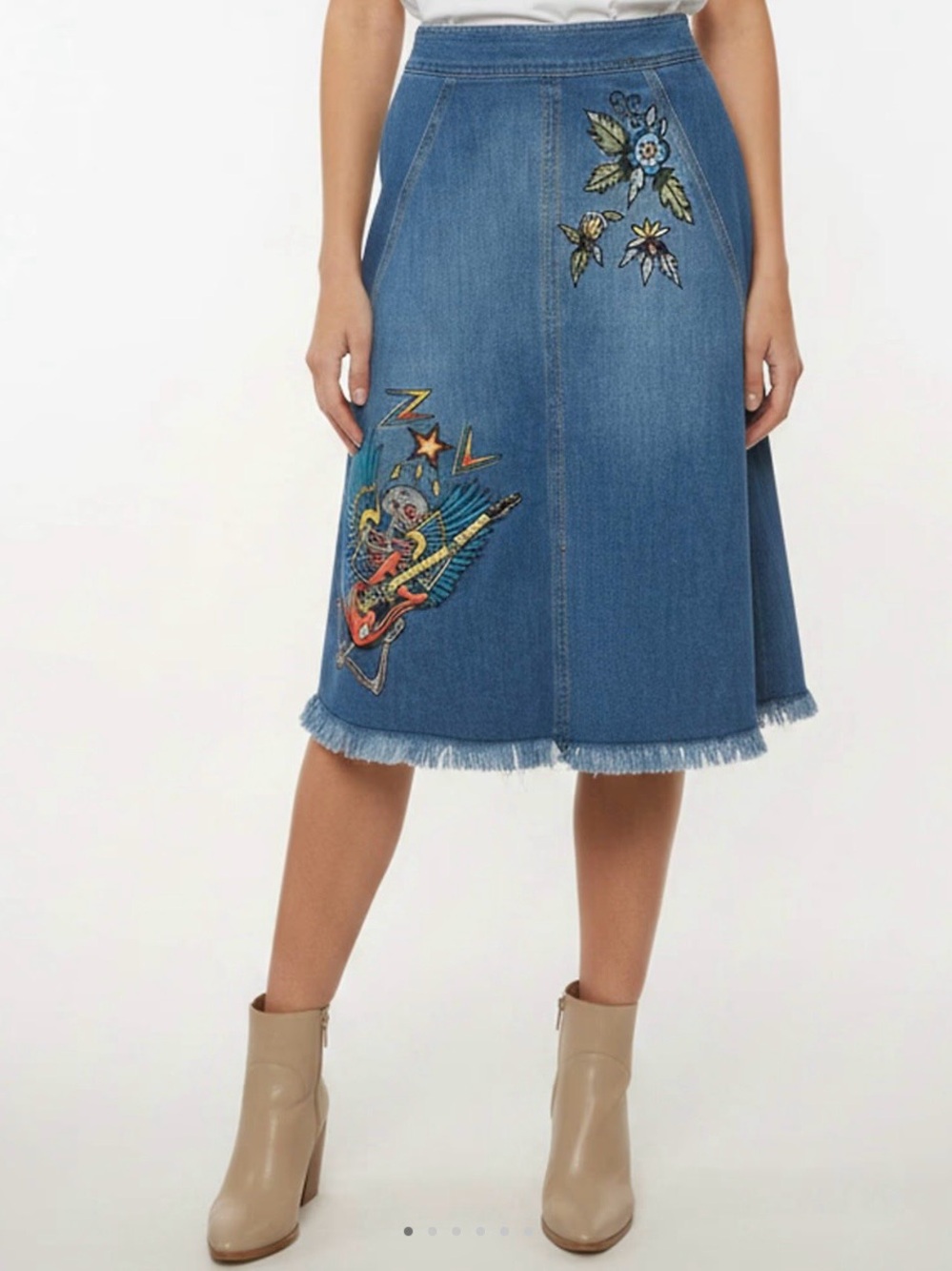 Zadig & Voltaire Deluxe - Denim A-Line Skirt